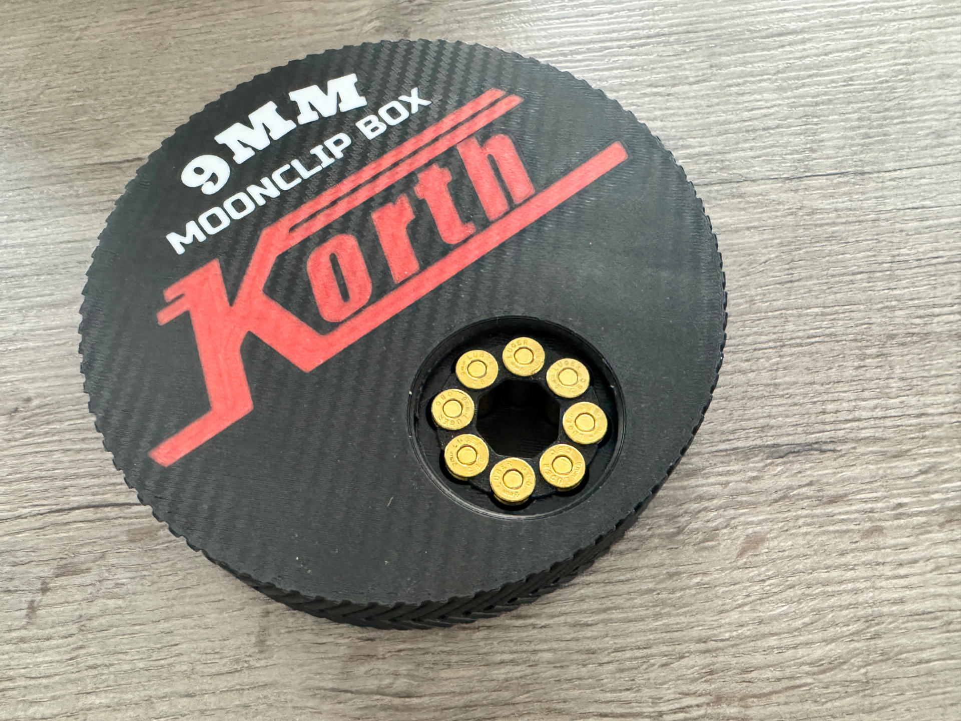 Korth  NXS 8schot 9mm Moonclip box