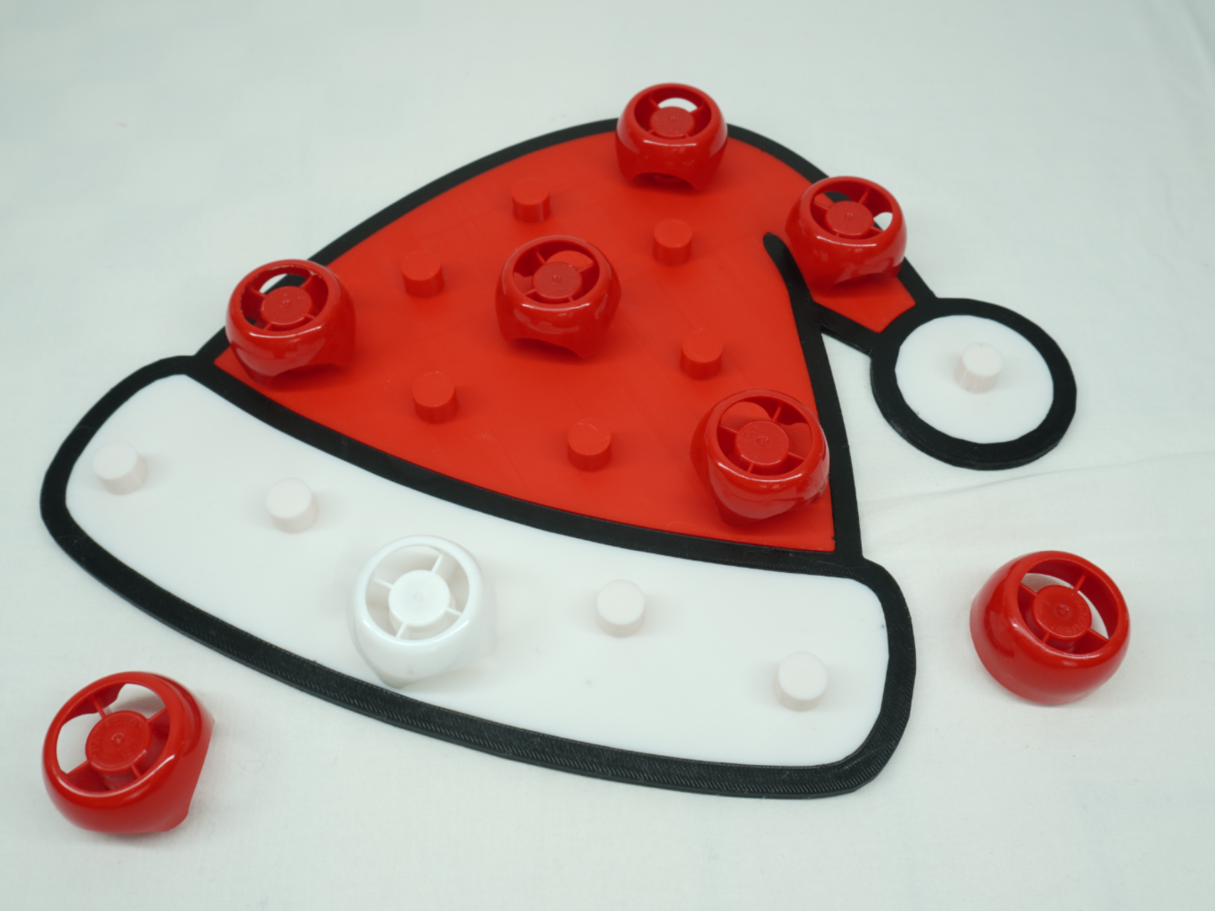 Christmas Hat - Awakening board fine motor skills