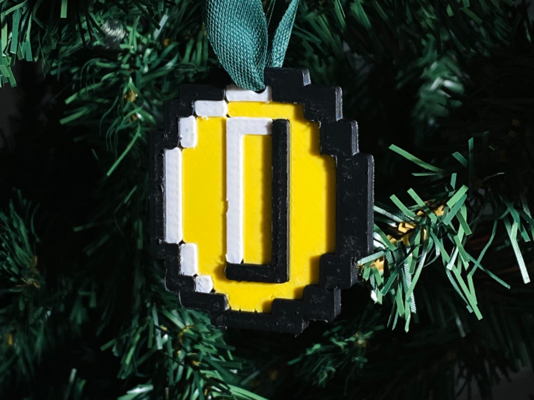 3/9 Retro 8Bit Xmas Tree Coin Pixel Holiday Charm