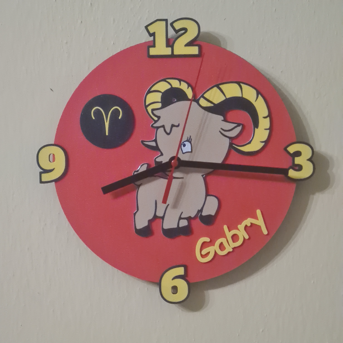 zodiac clock Aries