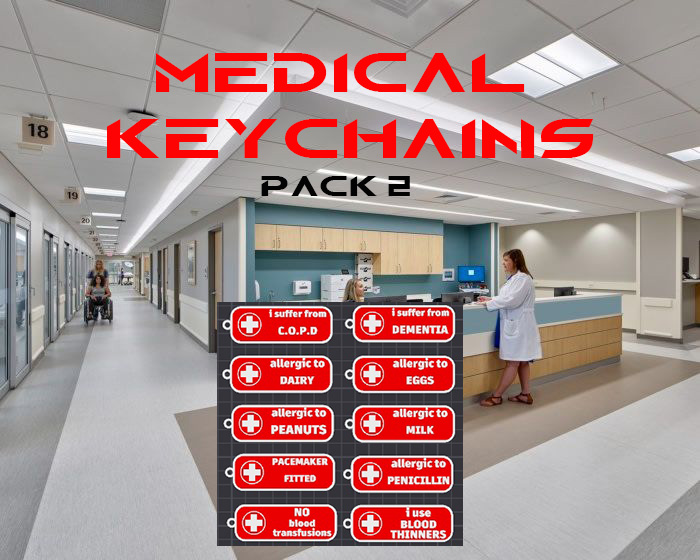 medical keychains /  charms pack 2 free commercial