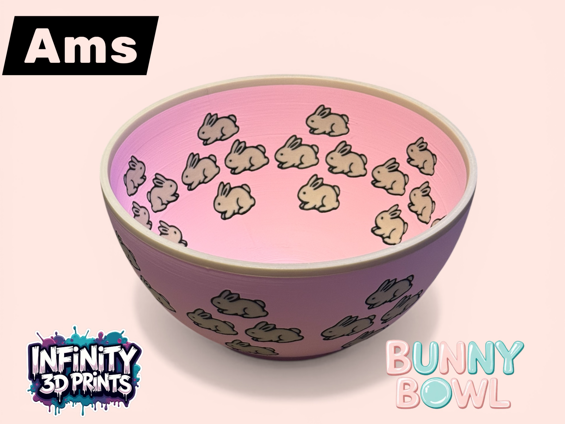 AMS PRINTS - BUNNY BOWL - SPRING TIME
