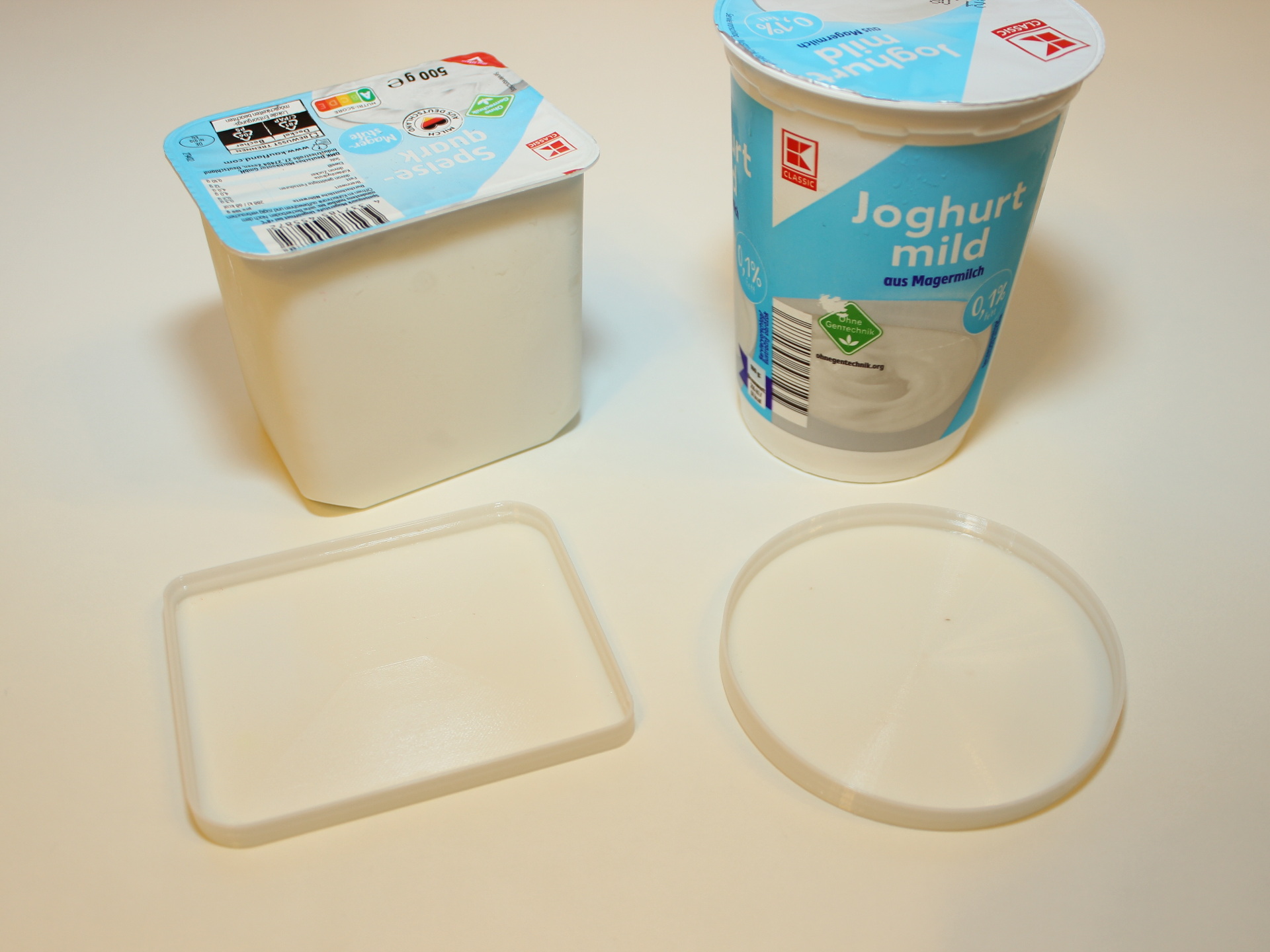 Quark yogurt lid