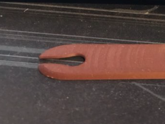 Weaving Shuttle - L16cm W3cm T2mm ; eye dia 10mm