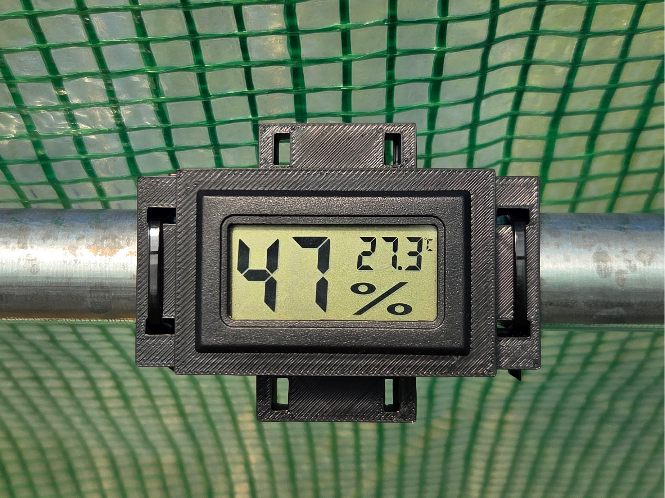 higrometer&thermometer mount to greenhouse