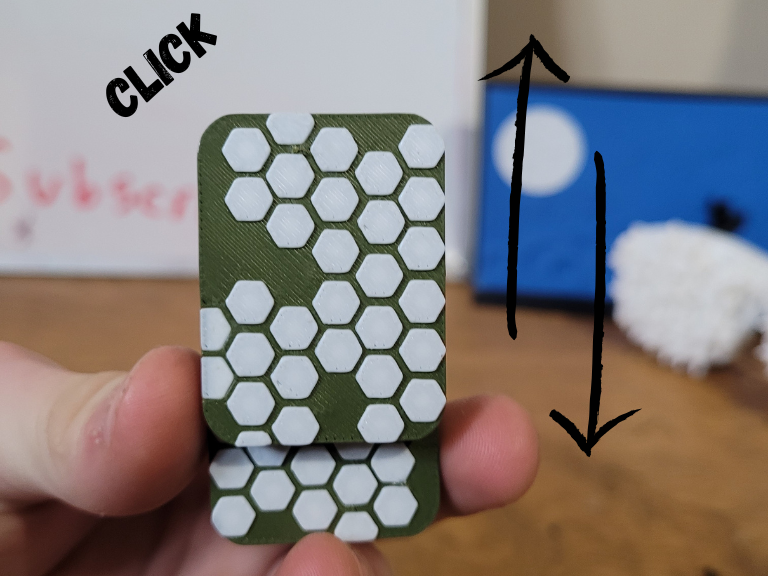 Honeycomb 3way magslide fidget