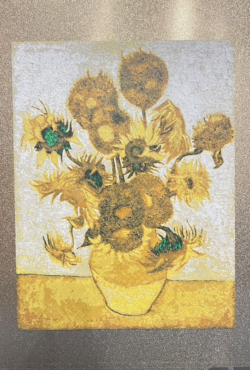 Van Gogh Sunflower Flower Hueforge