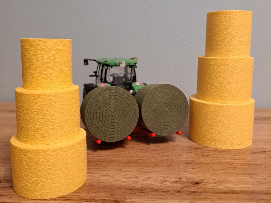 Straw / hay bale, different sizes and scales
