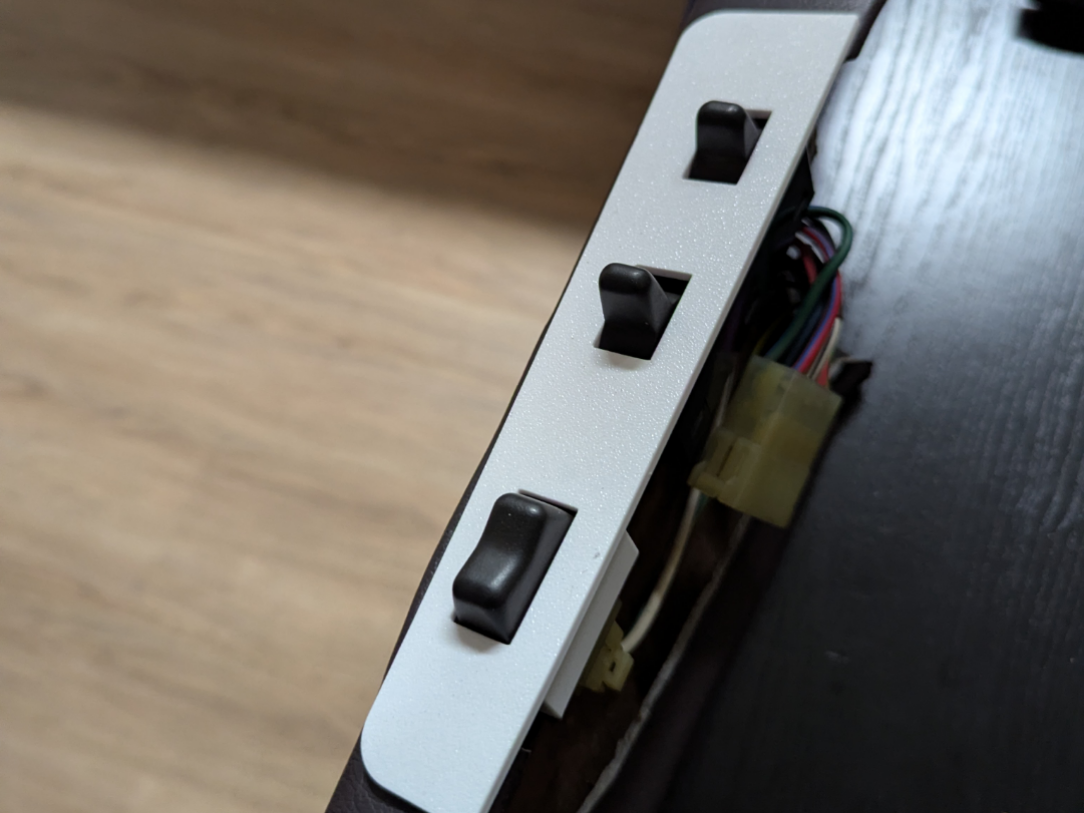 1985 Supra Driver side switch plate