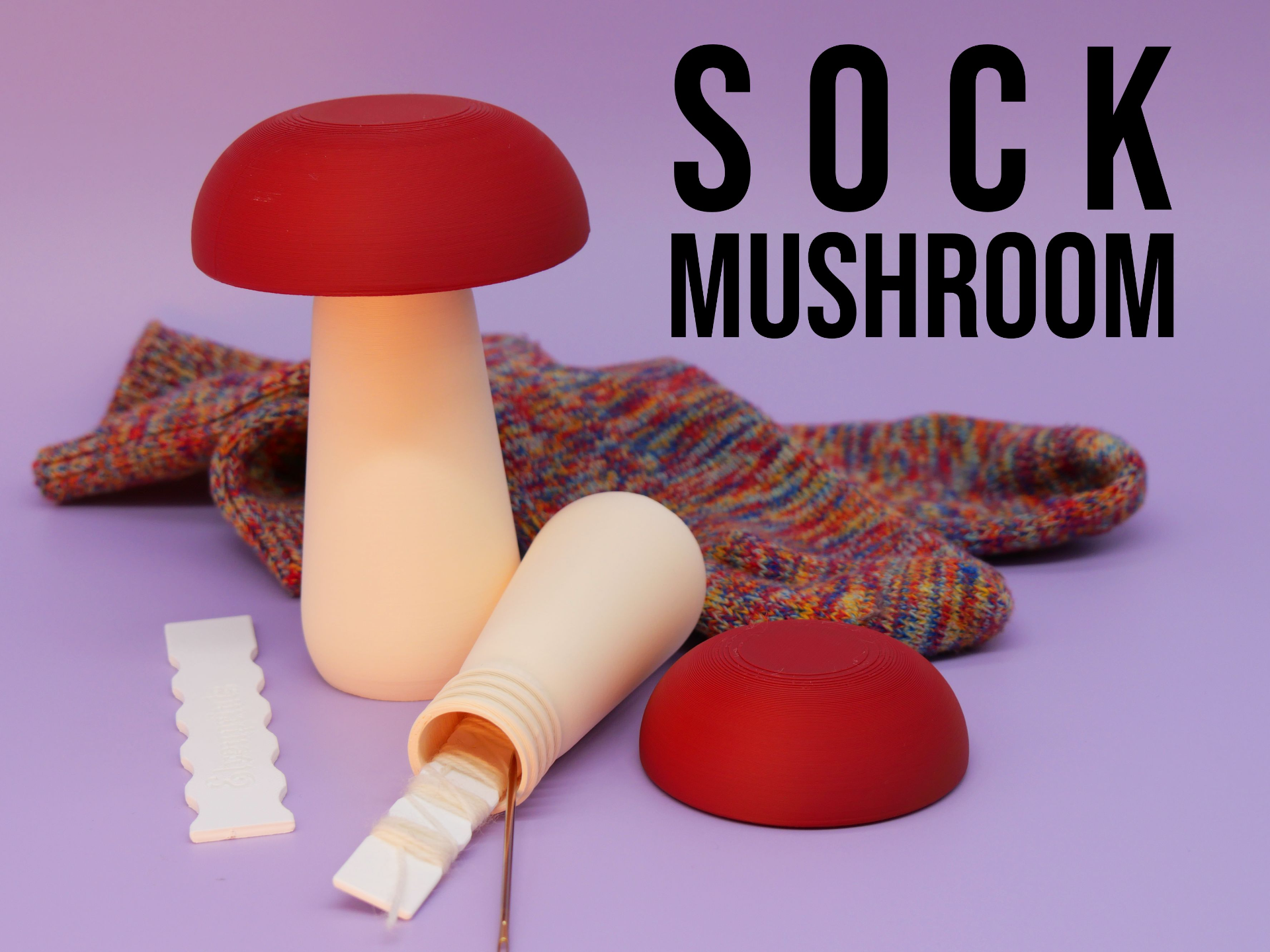 sock mushroom (with sock repair tutorial)
