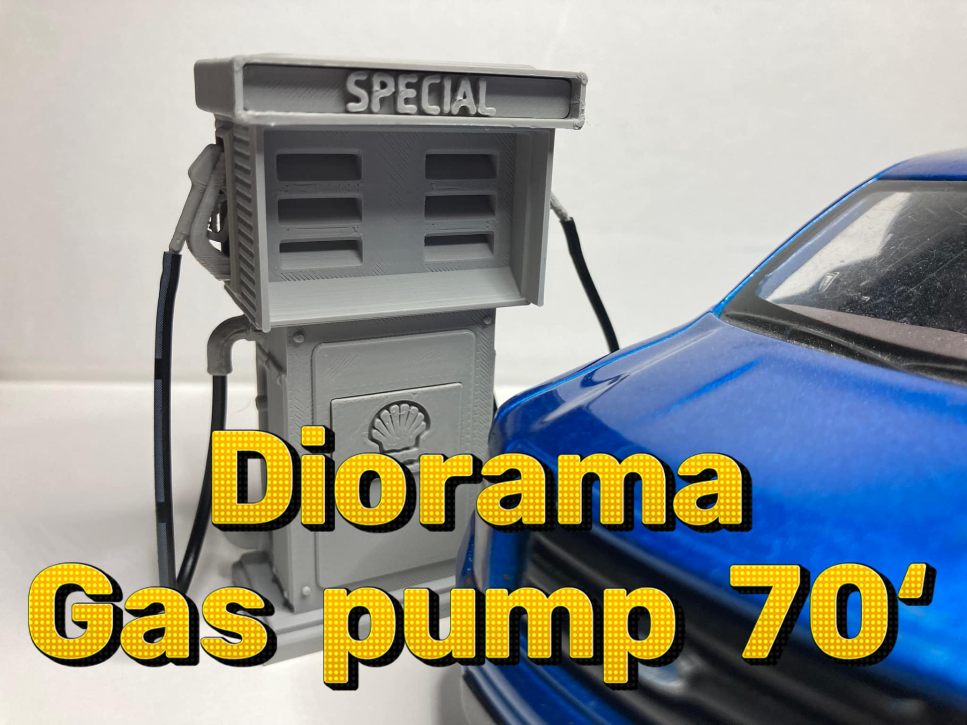 Diorama Gas pump, scale 1:24