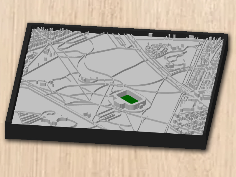 Goffert 3D map - Home of NEC Nijmegen