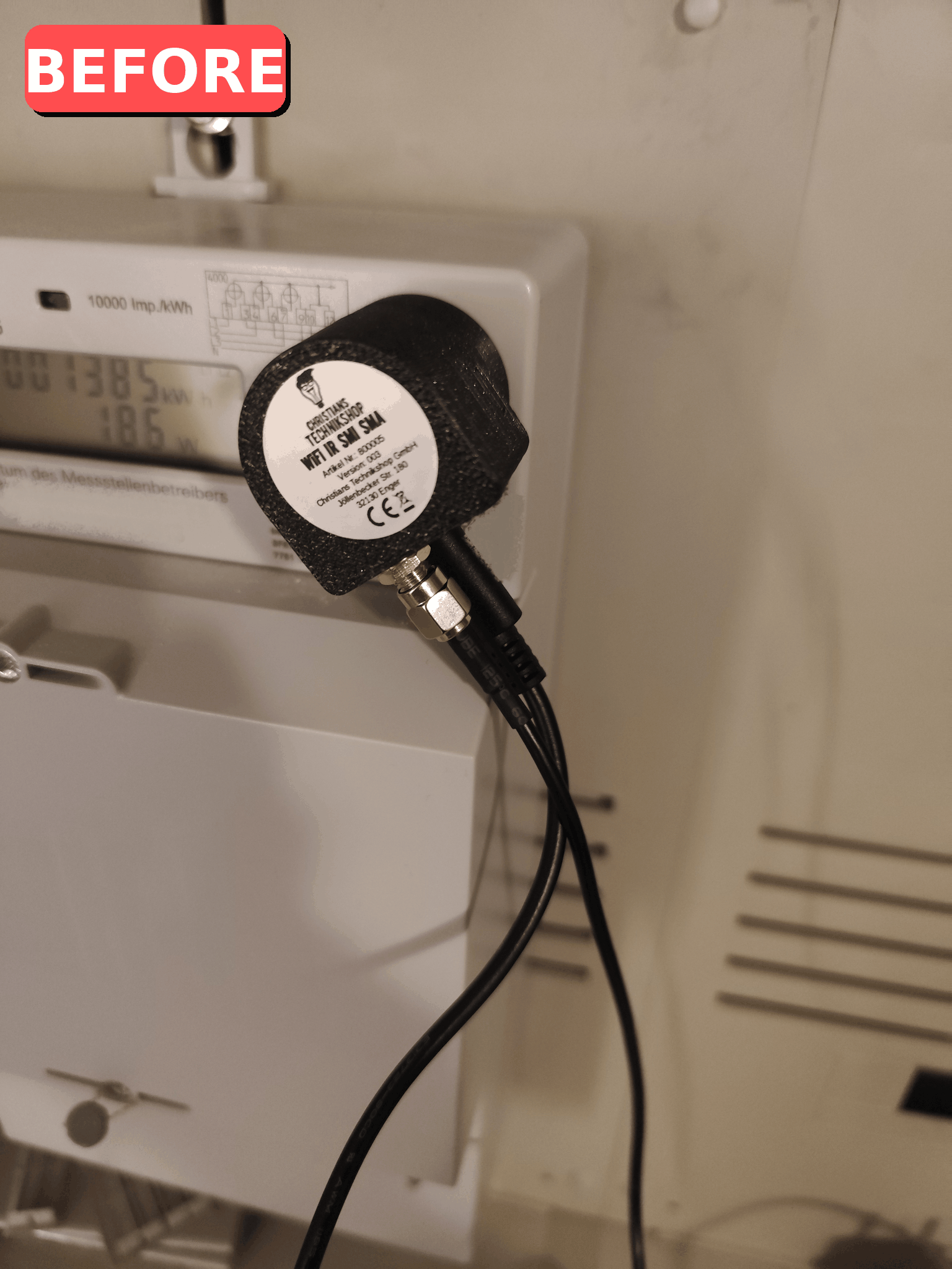 Adapter für digitalen Stromzähler