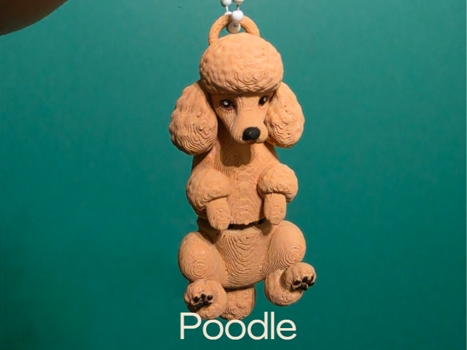 Poodle - Articulated dog keychain