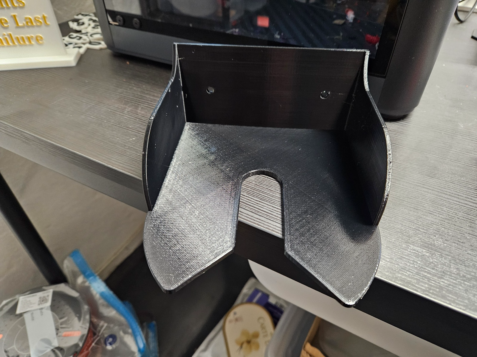Spray Gun Holder with screw holes
