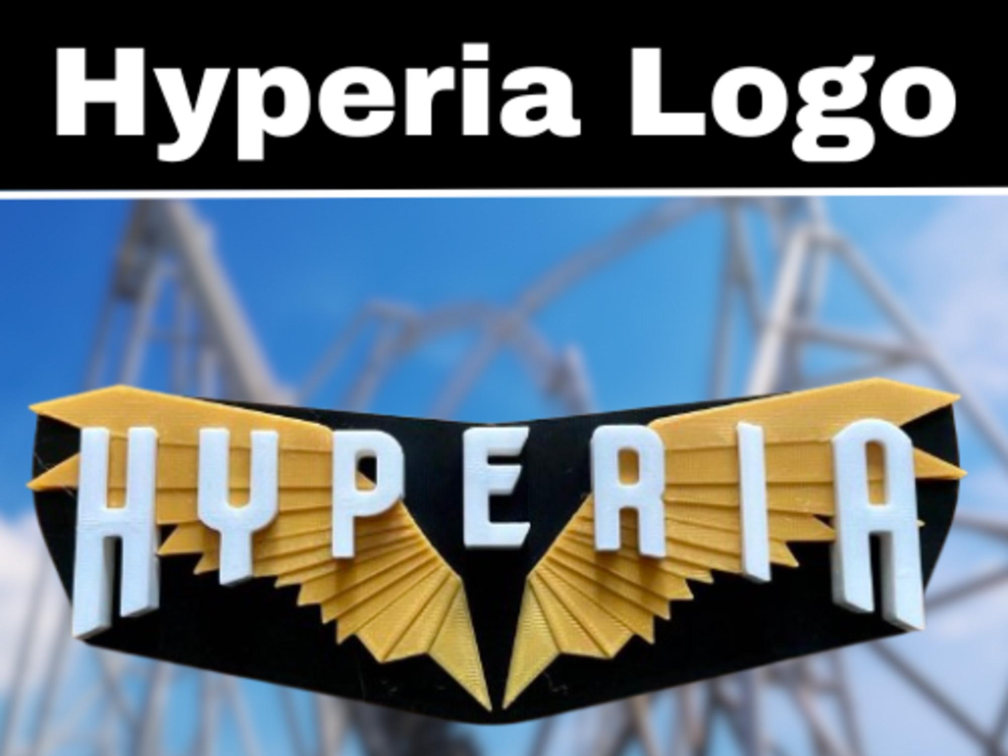 Hyperia Inspired -Thorpe Park 3D logo