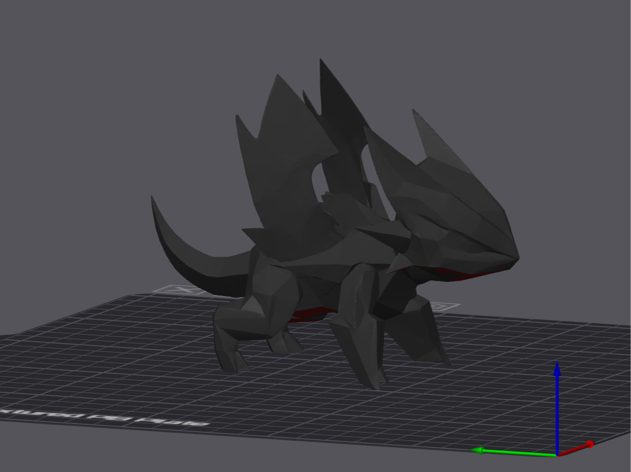Low Poly No AMS Dragon Monster Pokemon