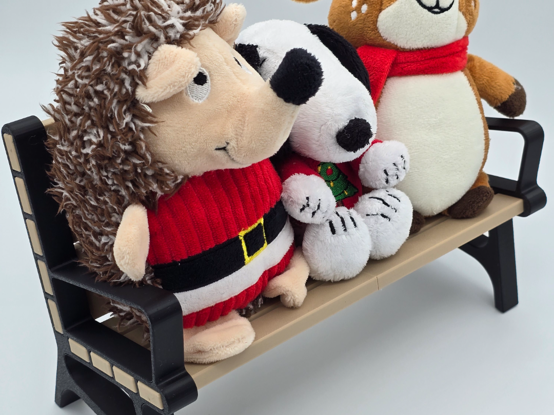Teddy Bear Park Bench