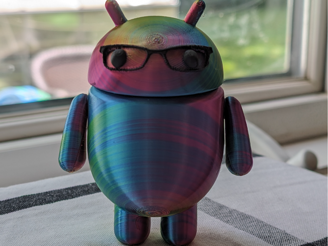 Android Bot with Glasses