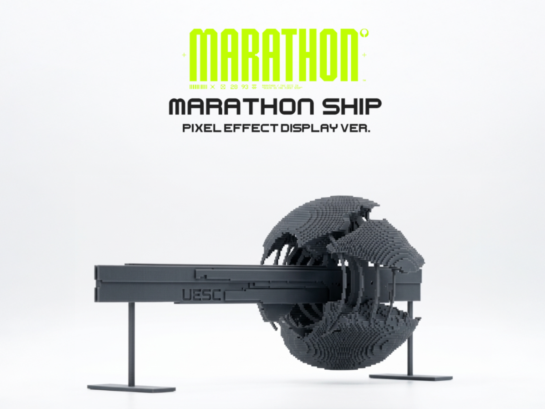 UESC Marathon Starship Pixel Effect Display Model