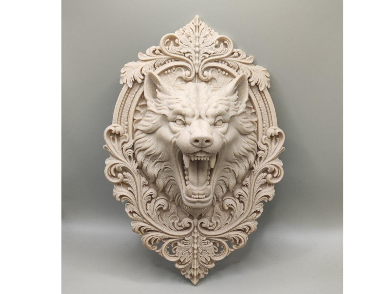 Wolf eco-trophies flat sculpture