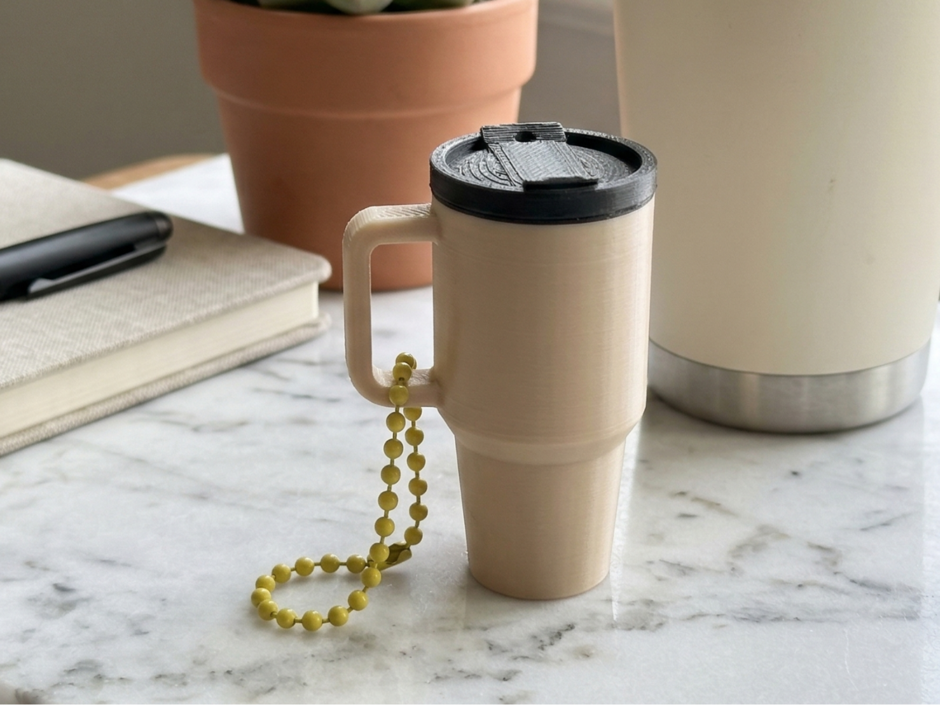Trendy Mini Tumbler Keychain