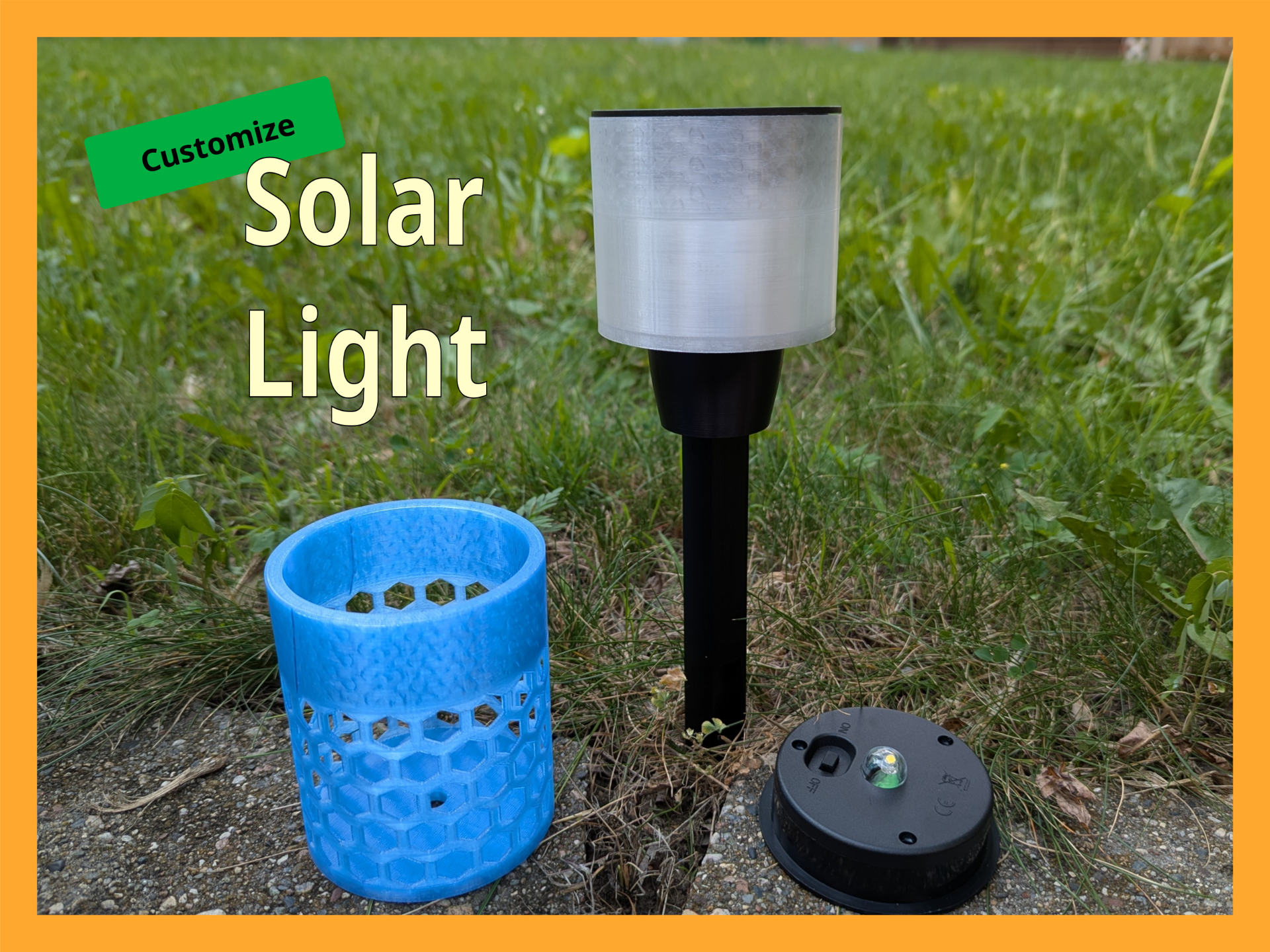 Customizable Solar Desk Lantern / Stake Path Light