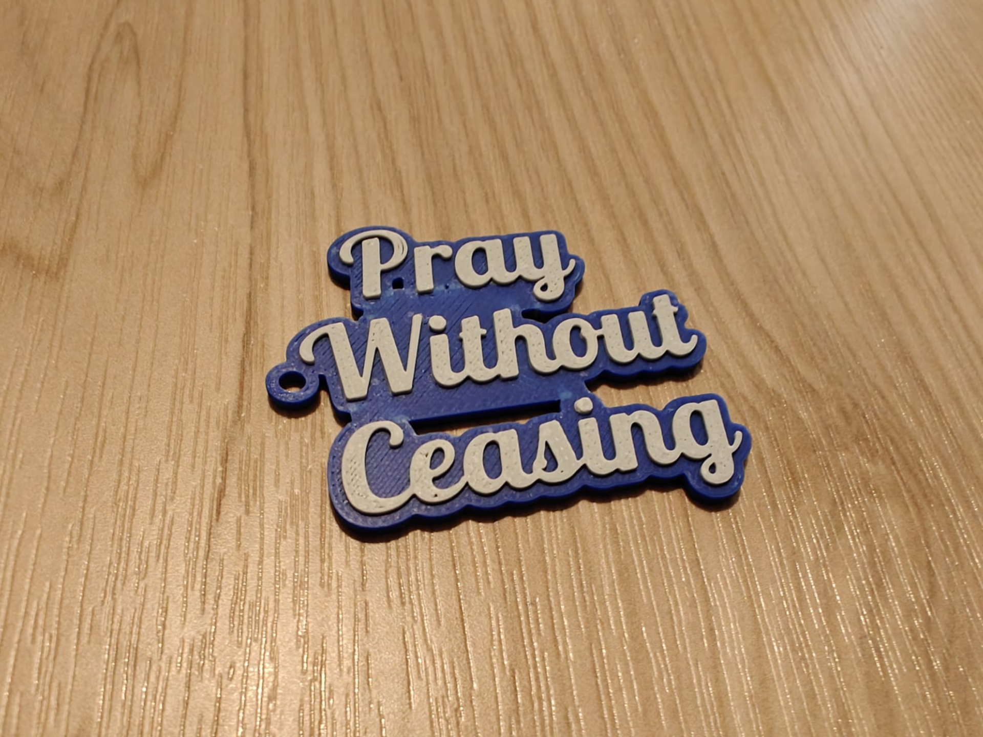 Pray Without Ceasing Keychain