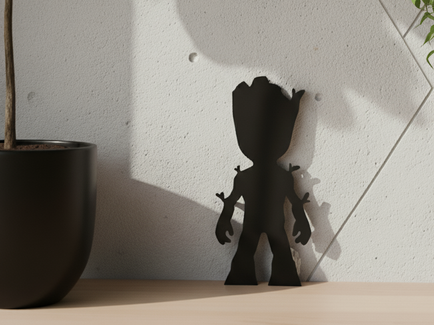 Décoration interrupteur - Silhouette Groot