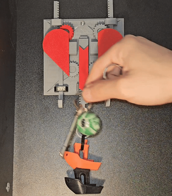 Mechanical Heart Key Holder