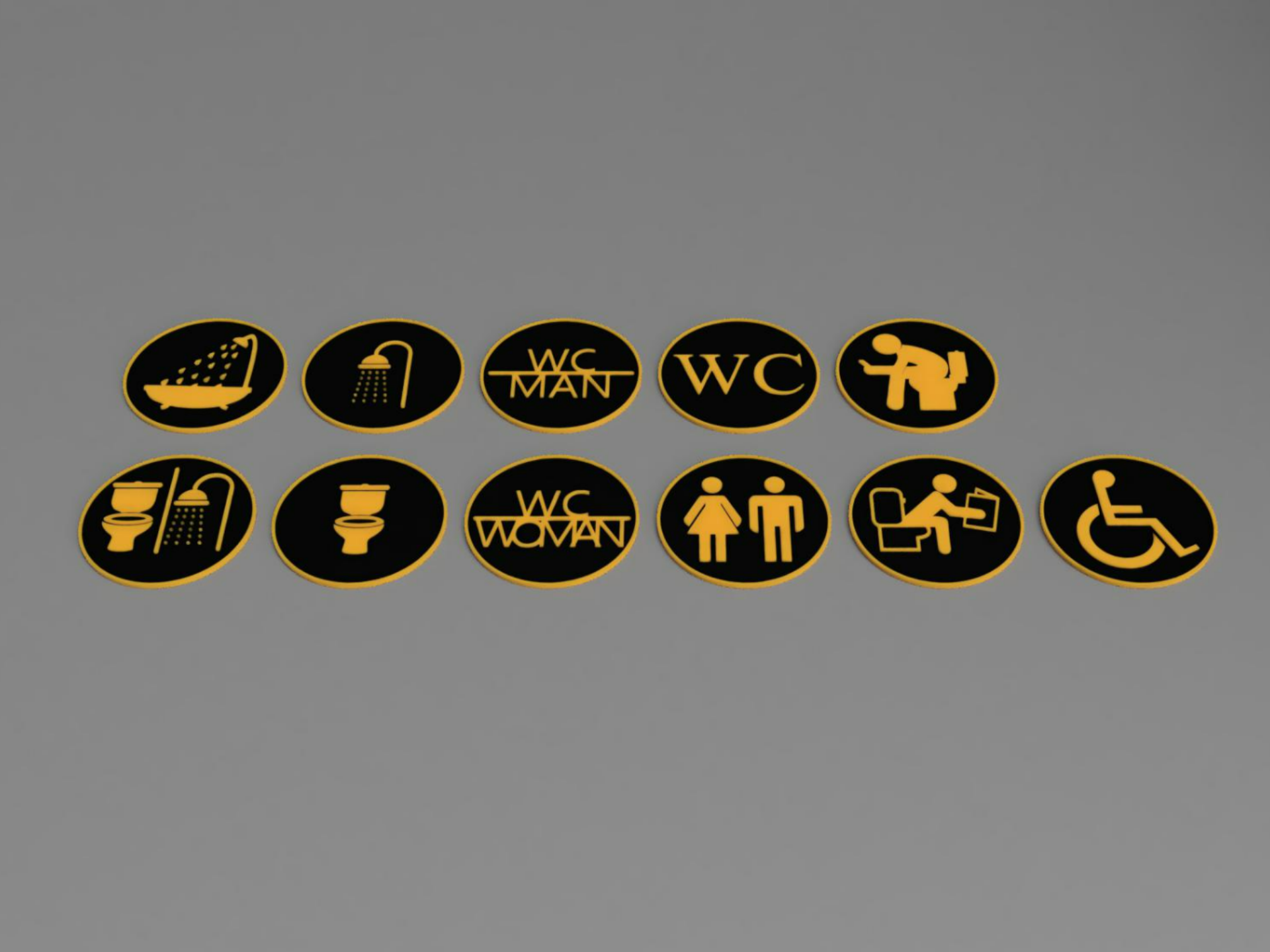 Ultimate Bathroom & WC Sign Collection