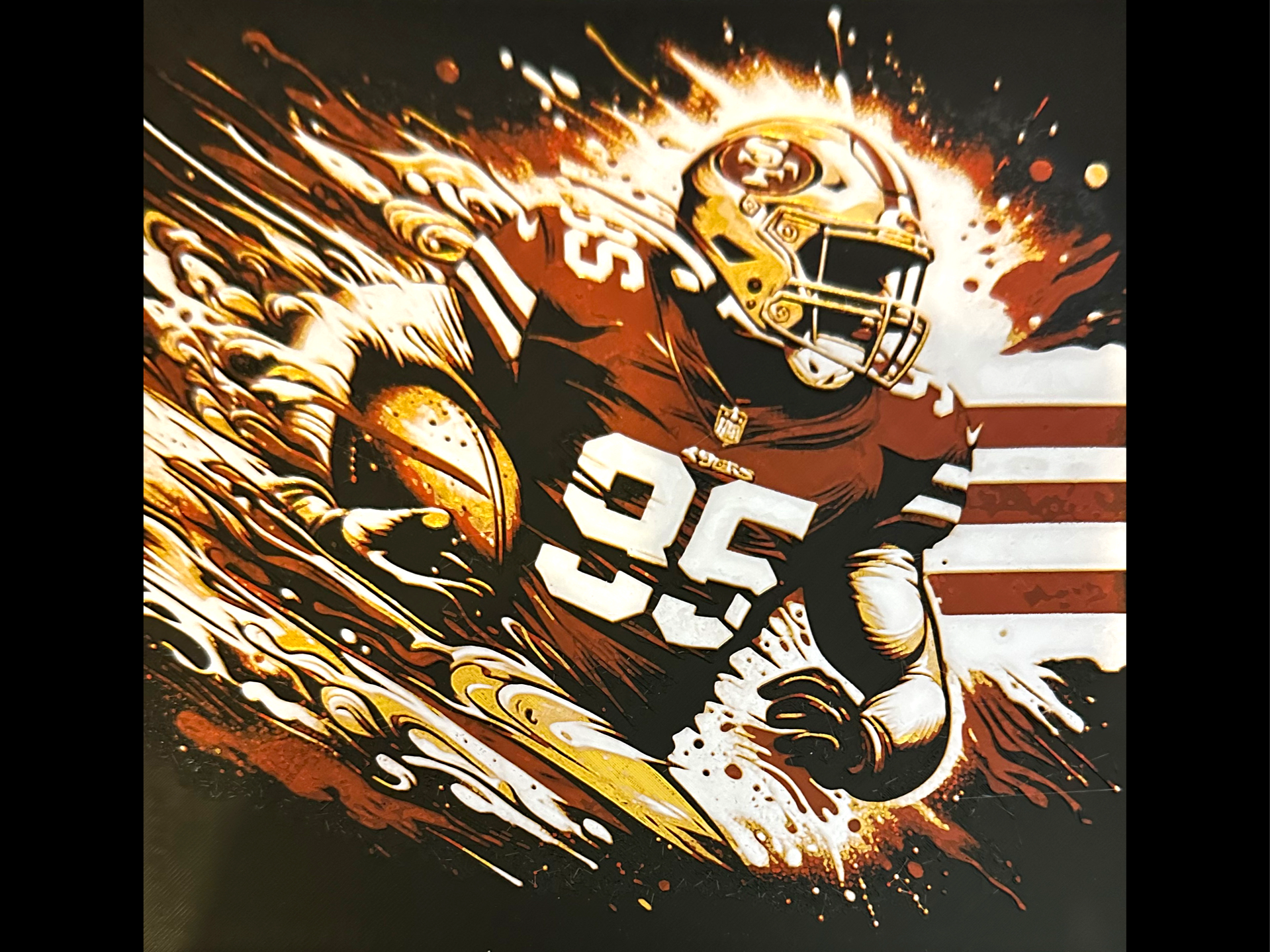San Francisco 49ers NFL Hueforge