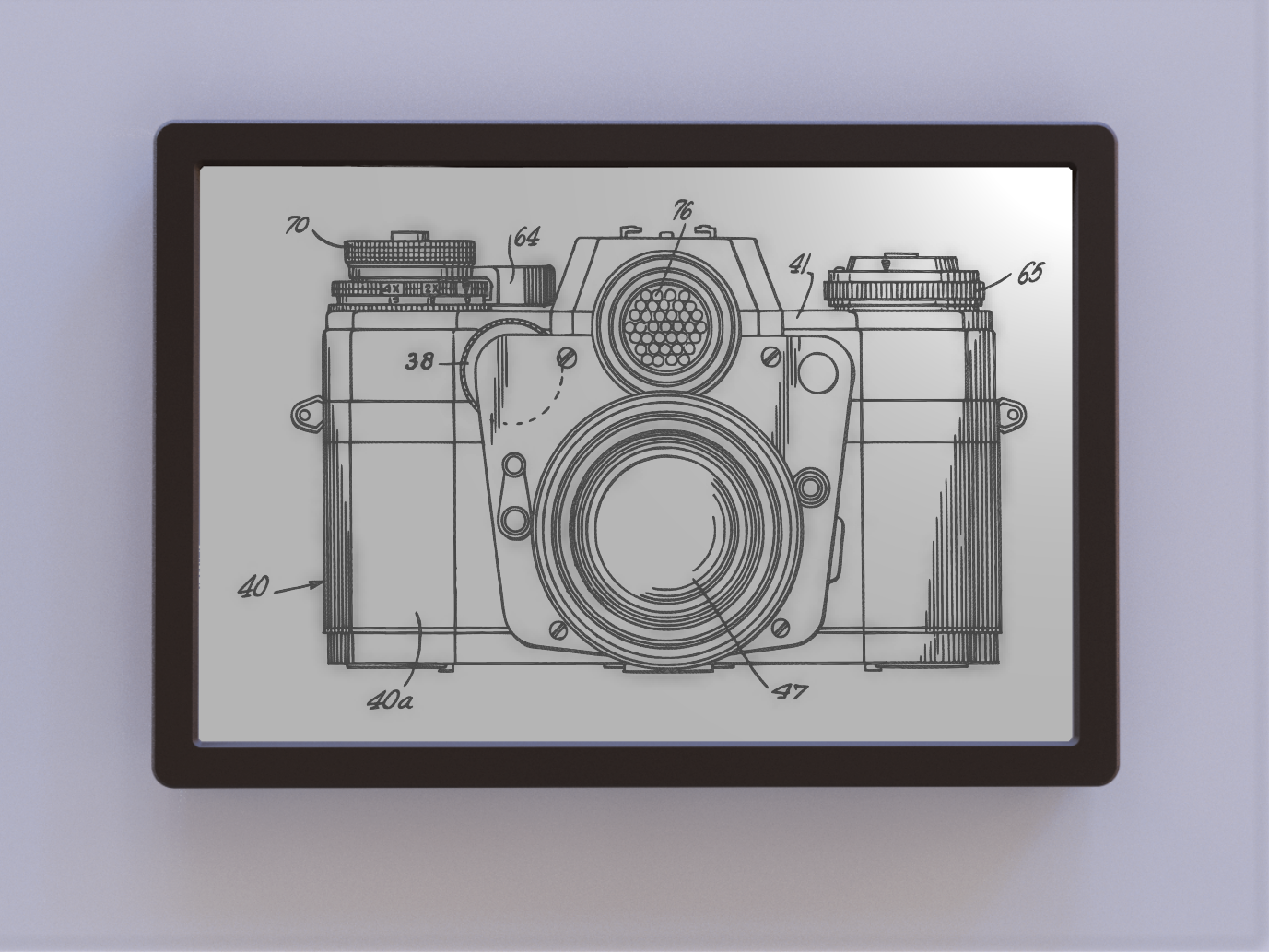 SLR Camera Patent Art - Front