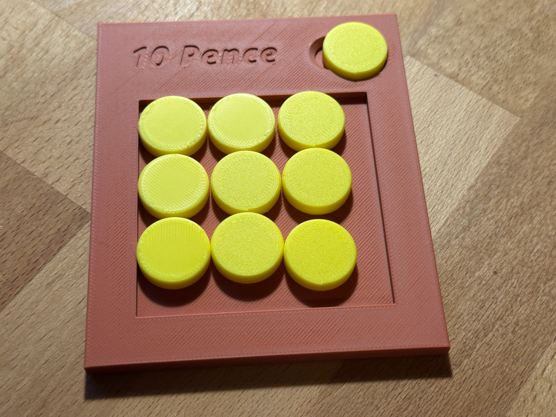 10 Penny Puzzle for British Pennies