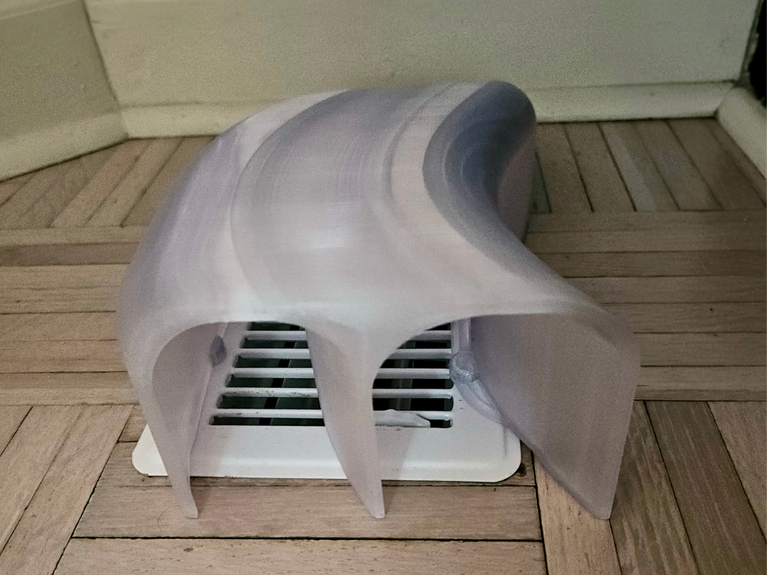 Quiet Directional Floor Vent Airflow Redirector