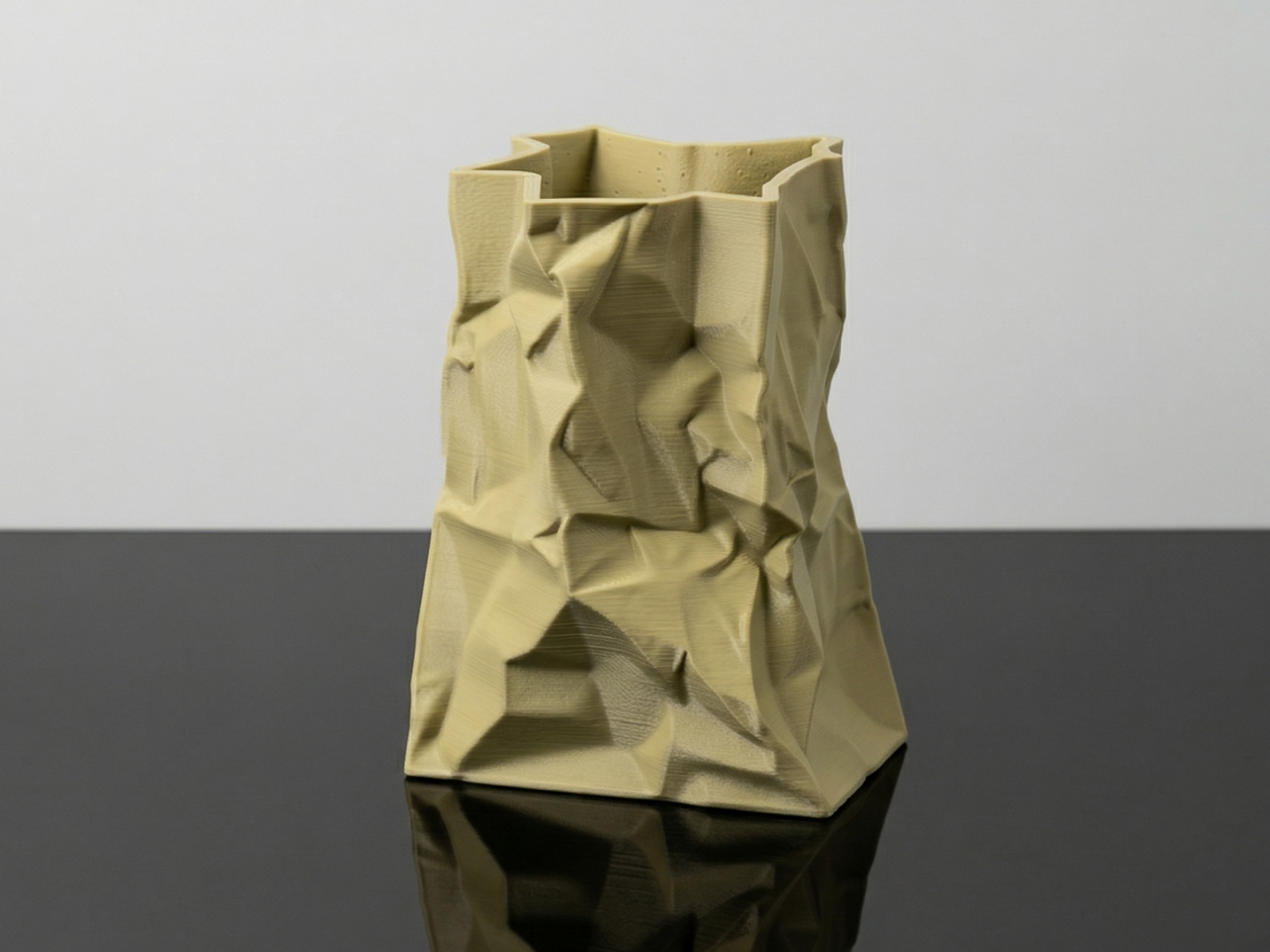 Wrinkled Paper Vase