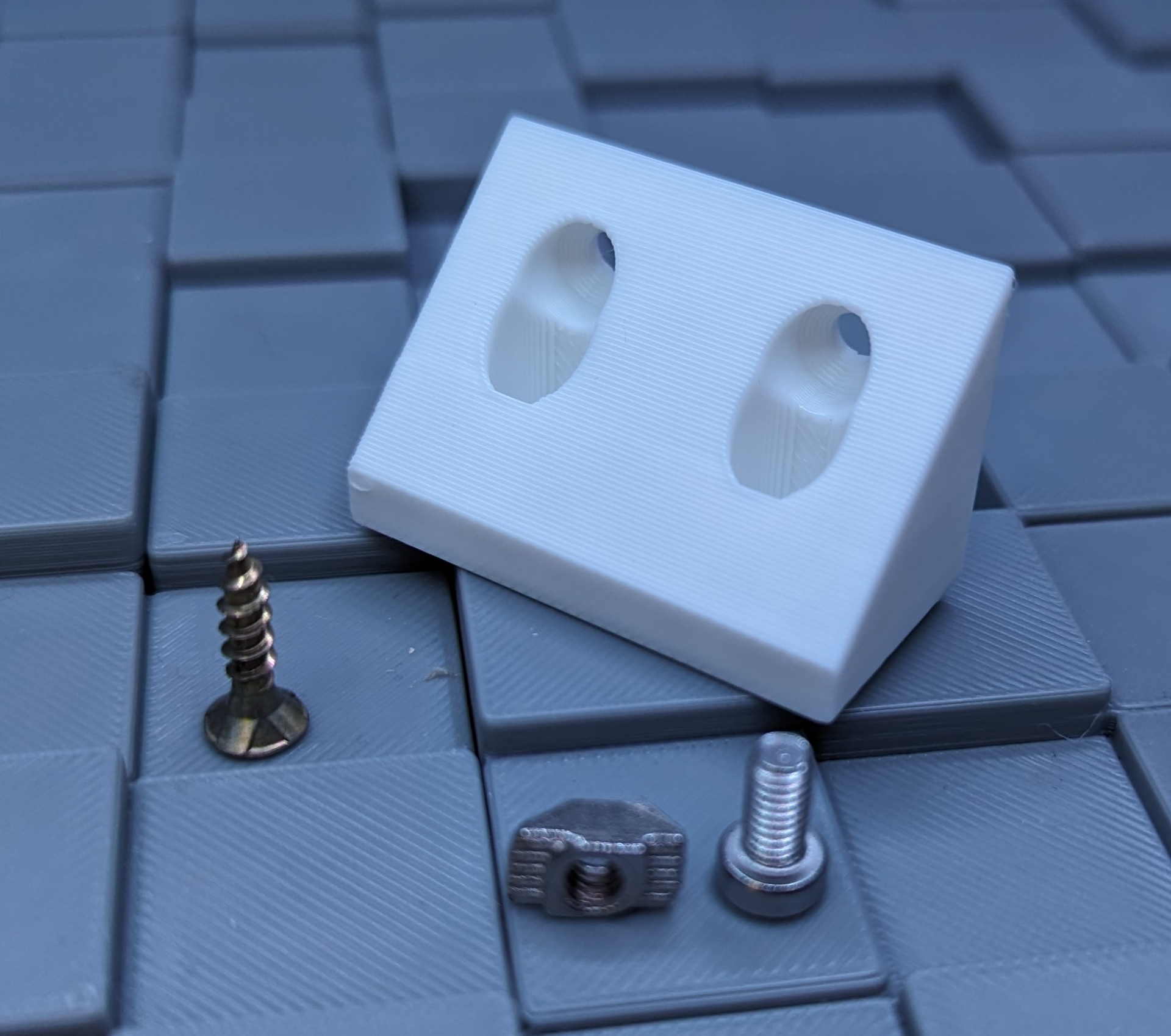 2020 alu profile plate holder 90° extra strong