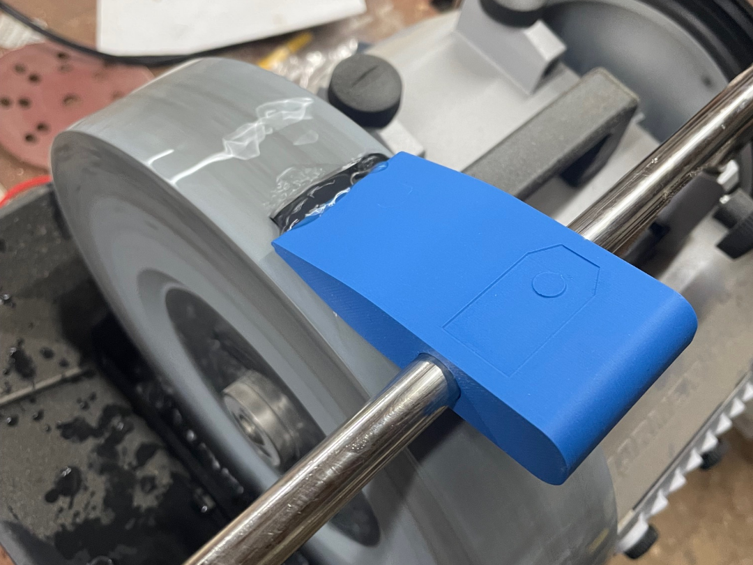 Robot mower blade holder for sharpening, Tormek T8