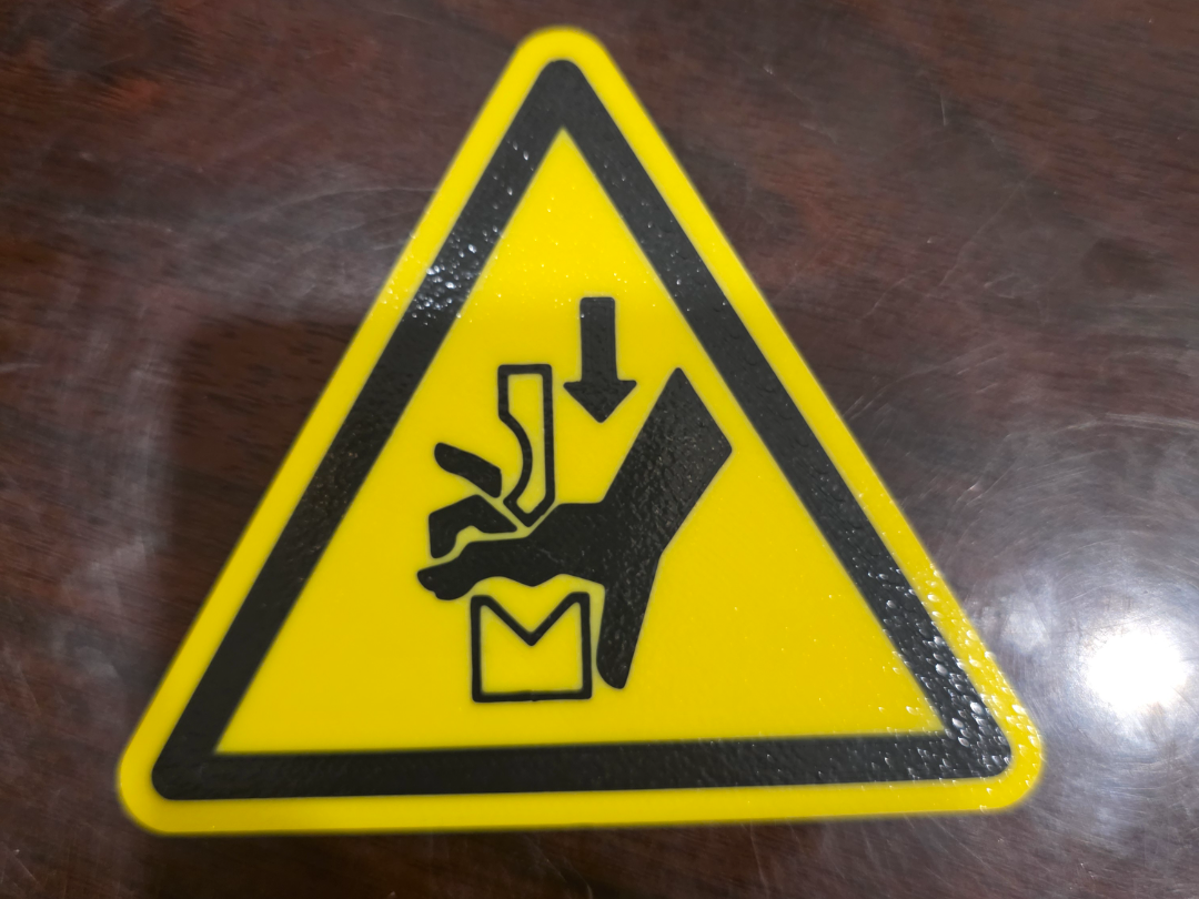 Quetschgefahr d. Hände Schild W030 DIN EN ISO 7010