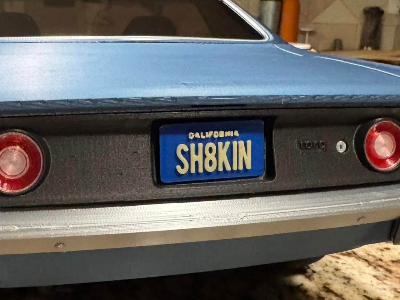 SH8KIN License Plate for Torq model from 3Dsets