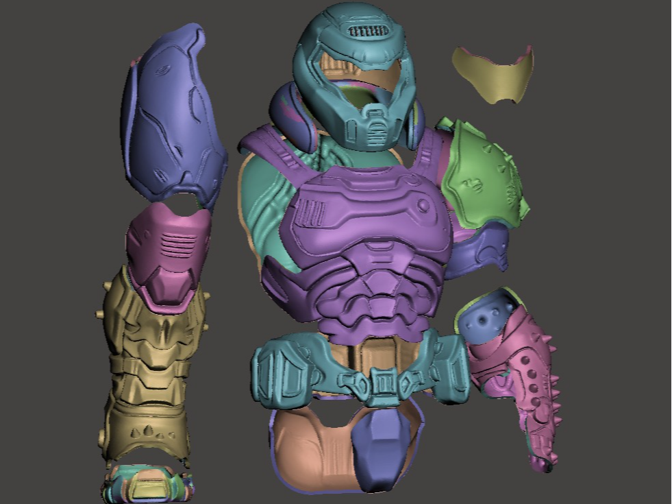 Wearable Full-Scale Doom Praetor Cosplay Suit