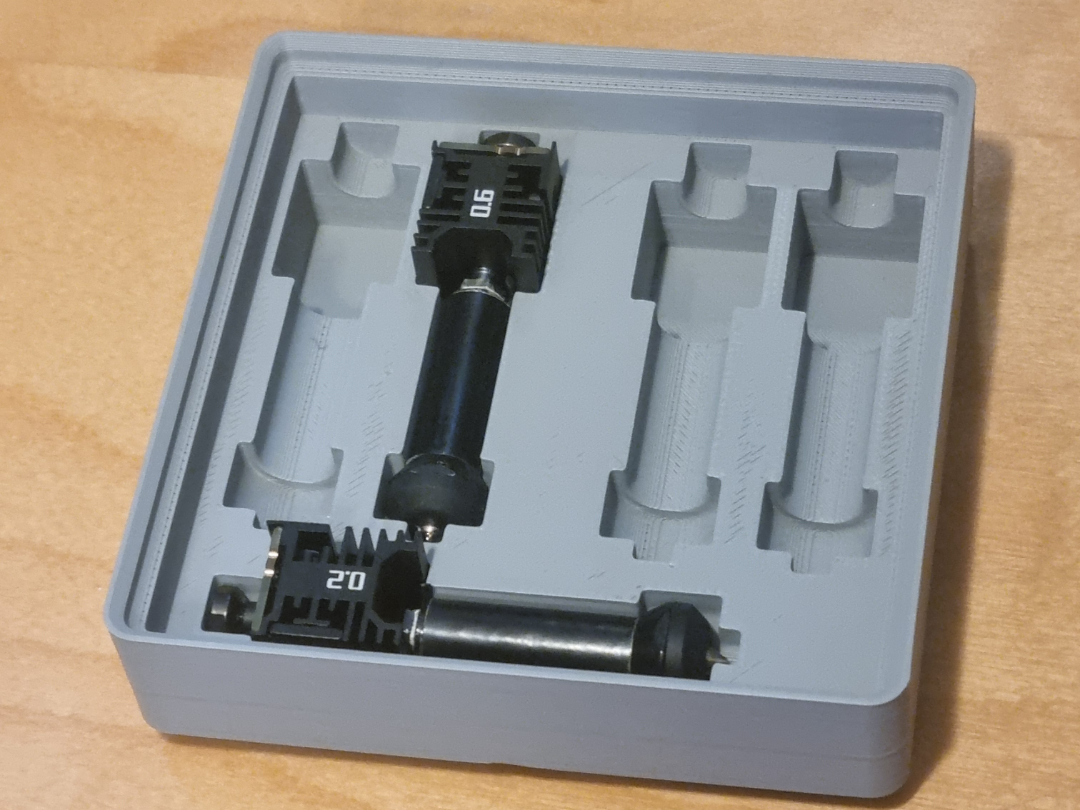 Gridfinity H2C vortek Induction Hotend 2x2 Bin