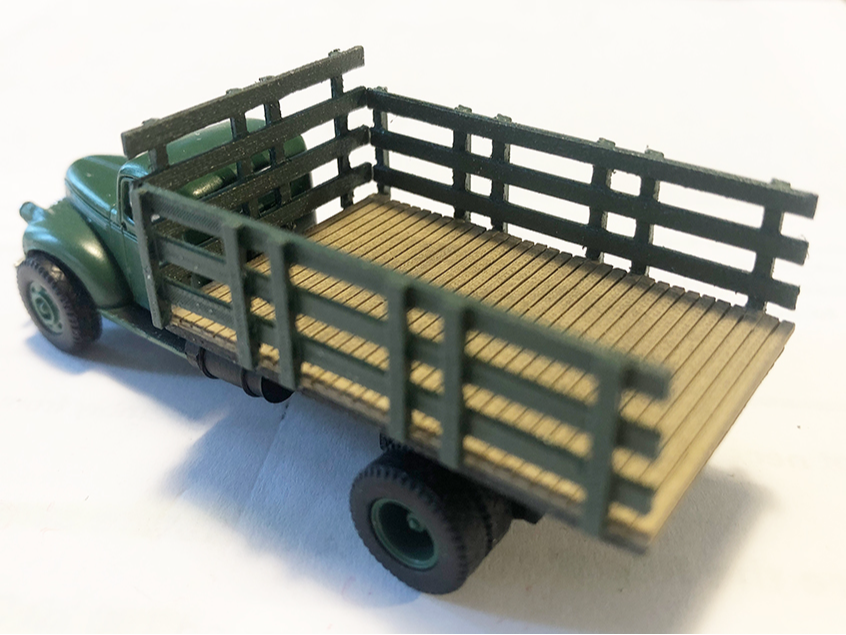 HO scale Wood siding truck bed