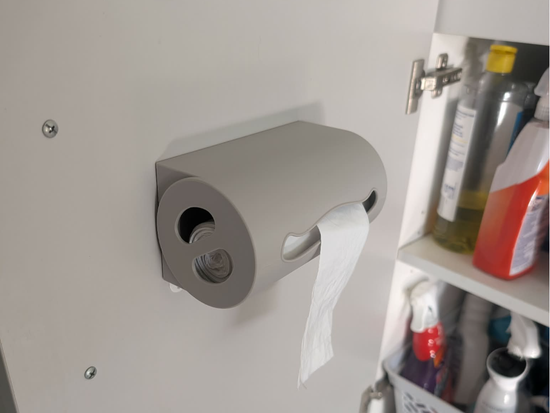 kitchen garbage bag dispenser
