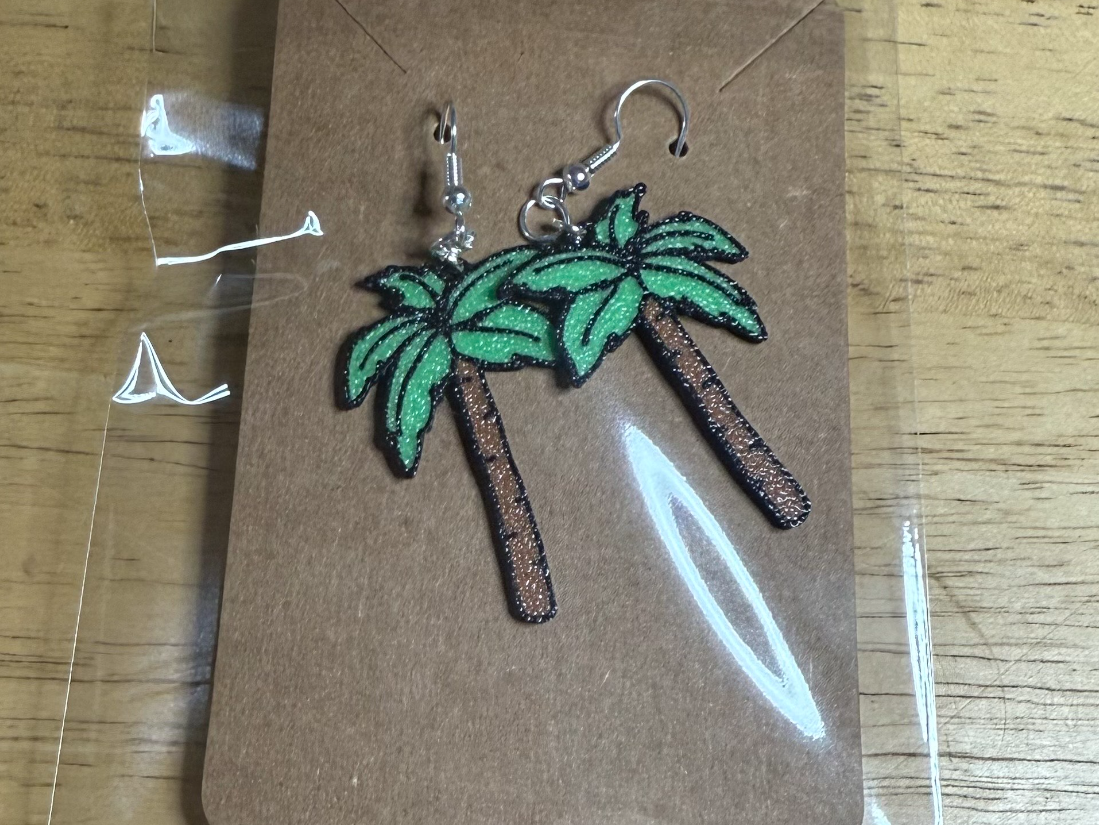 Palm Tree Earrings