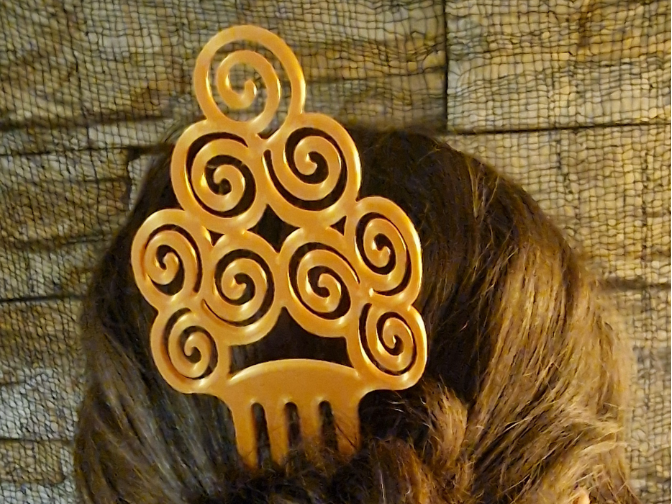 hair clip comb Hair tie Coletero peineta 03