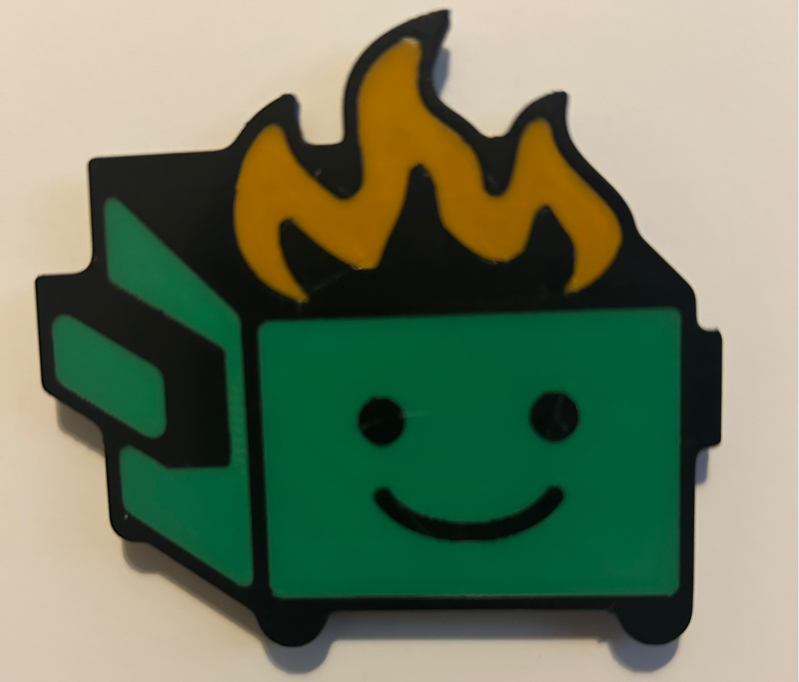 Dumpy The Dumpster Fire Magnet
