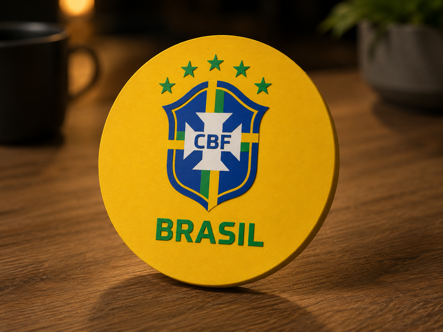 Descanso de Copos Seleção Brasileira Multi Partes