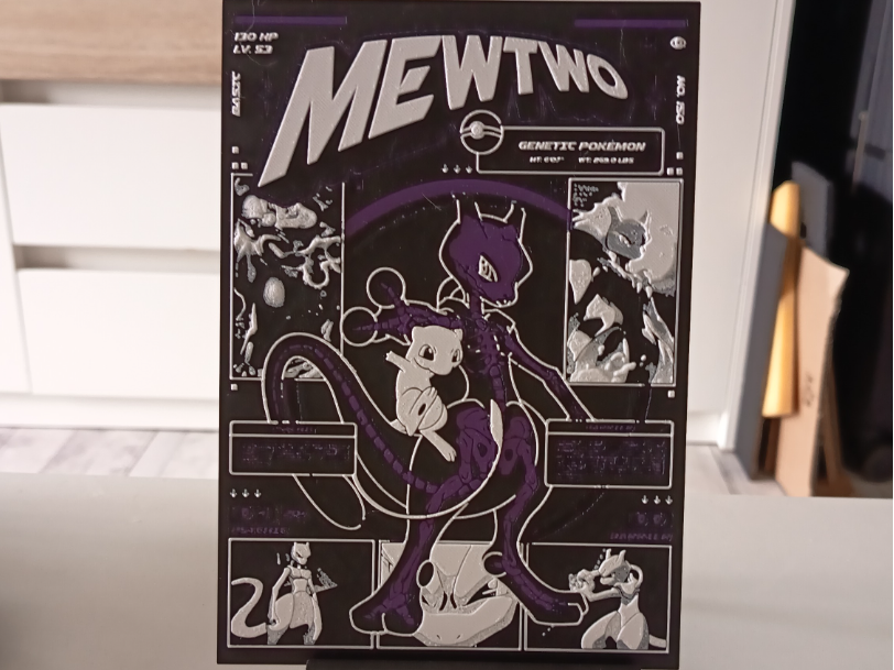 MewTwo Pokemon Hueforge