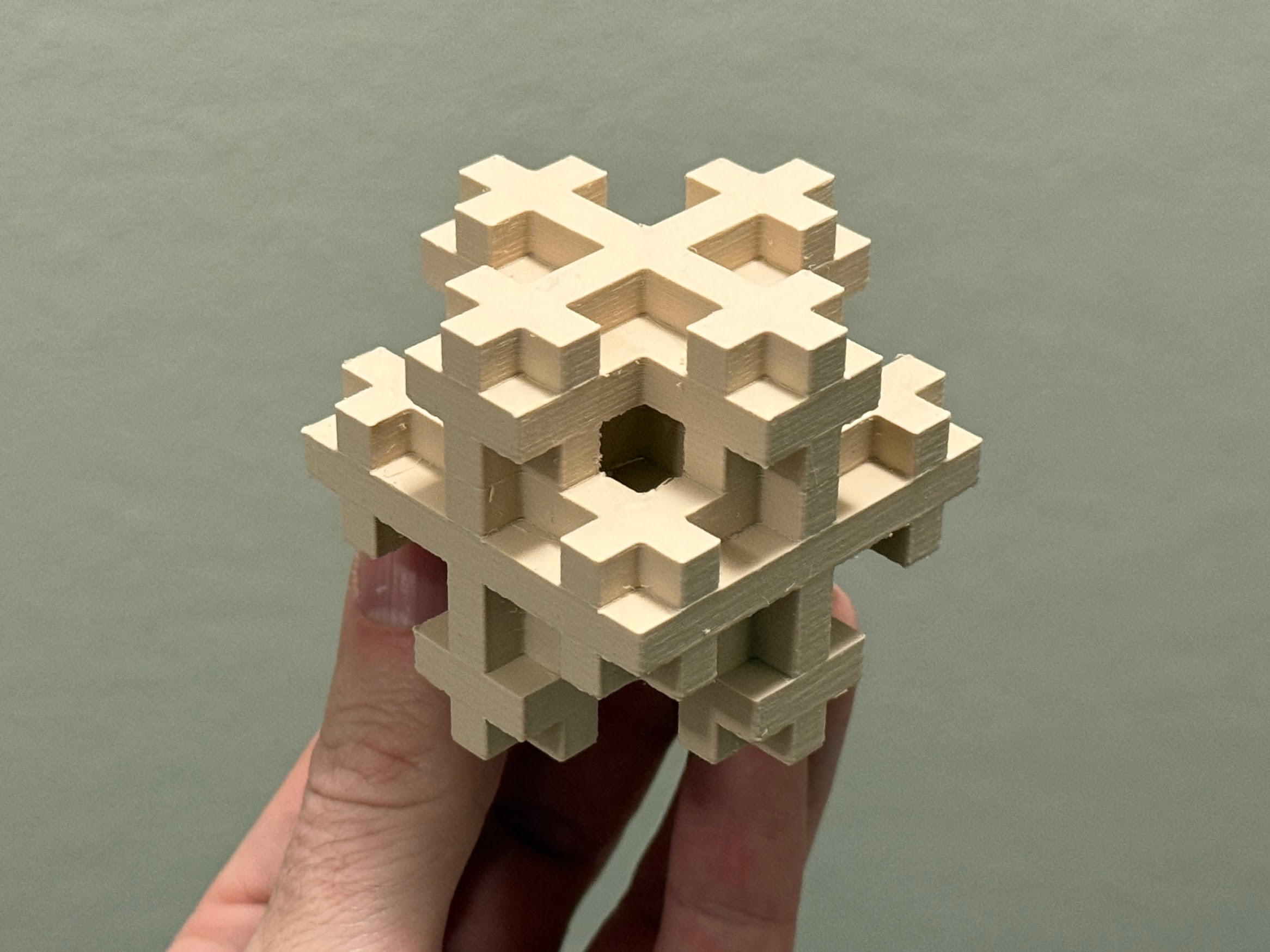 Mosely Snowflake Fractal | Level 2
